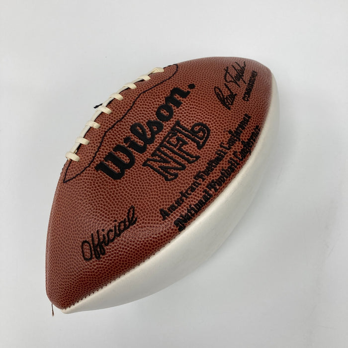 Otto Graham Signed Authentic Wilson NFL Football PSA DNA Graded 9 MINT