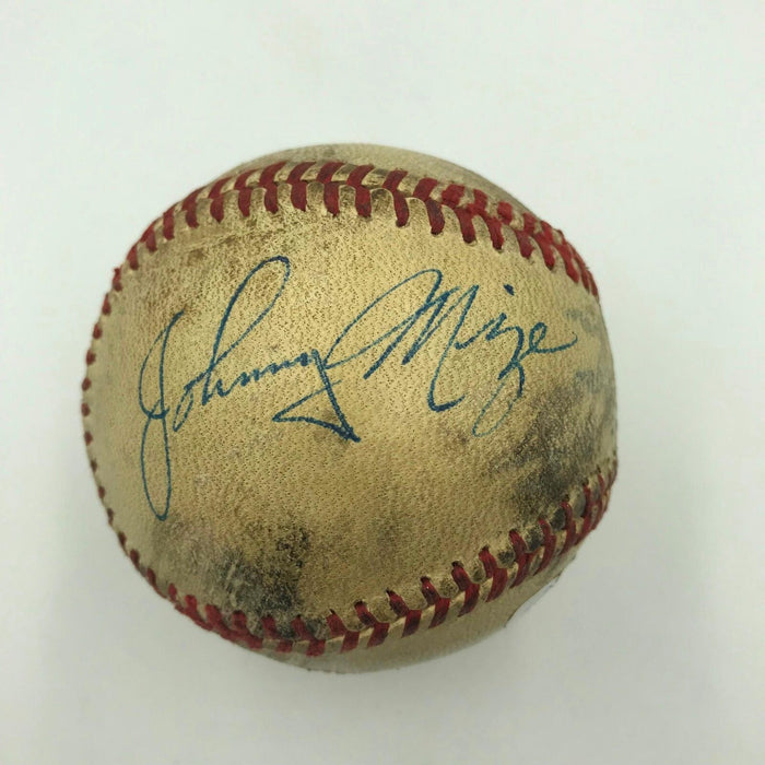 Incredible 1947 Johnny Mize Signed Game Used Baseball Letter From Aunt JSA COA