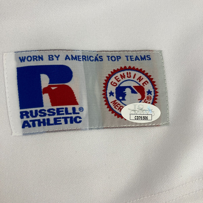 Nolan Ryan Signed 1990's Russell Texas Rangers Game Model Jersey JSA COA