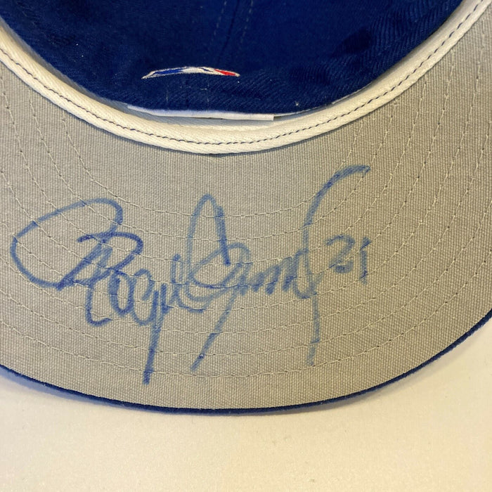 Roger Clemens #21 Signed Toronto Blue Jays Game Model Baseball Hat JSA COA