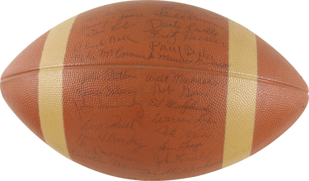 1955 Cleveland Browns NFL Champions Team Signed Football 40 Sigs PSA DNA COA