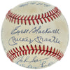 1953 New York Yankees World Series Champs Team Signed Baseball Mickey Mantle BAS