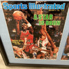 Michael Jordan (3) Signed First Sports Illustrated Covers Display PSA DNA & UDA
