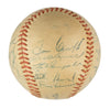 1956 New York Yankees World Series Champs Team Signed Baseball Mickey Mantle PSA