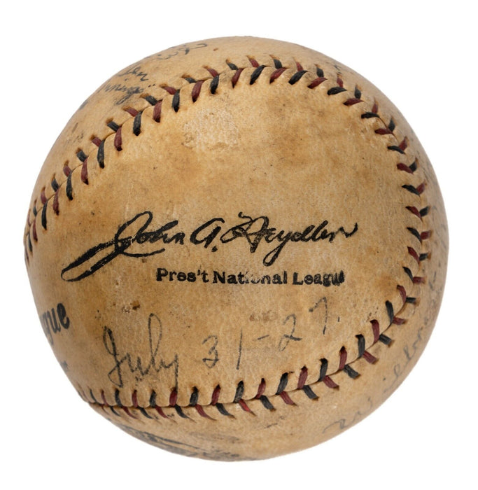 Wilbert Robinson Sweet Spot Signed 1927 Game Used National League Baseball JSA