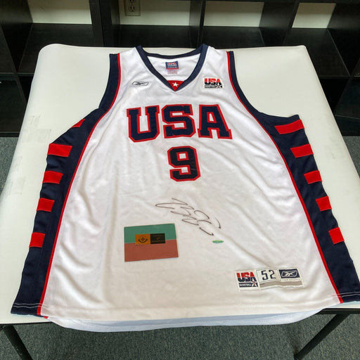 Lebron James Signed Authentic 2004 Team USA Olympics Jersey Upper Deck UDA COA