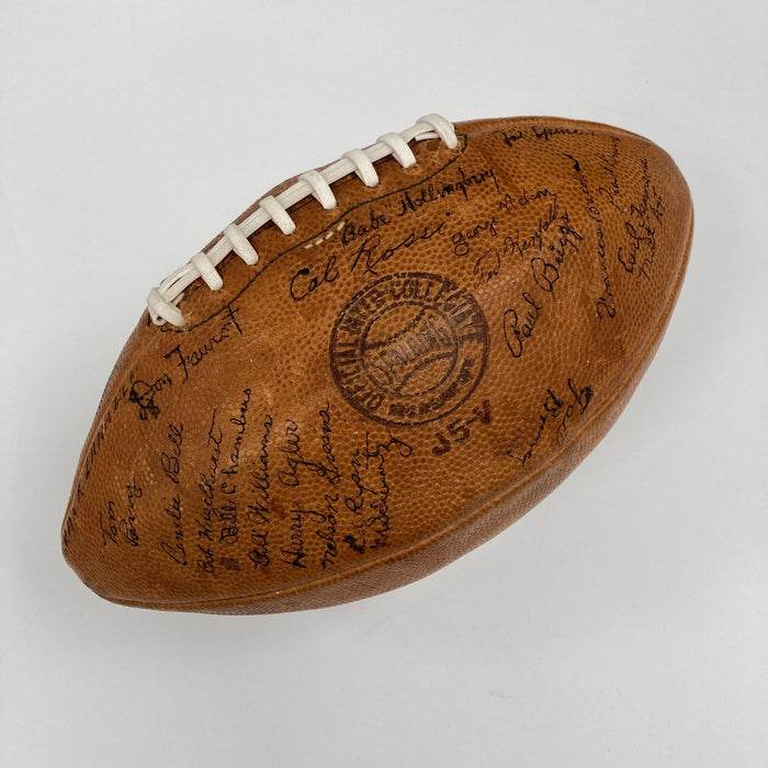 1948 East-West Shrine Game Multi Signed Football JSA COA