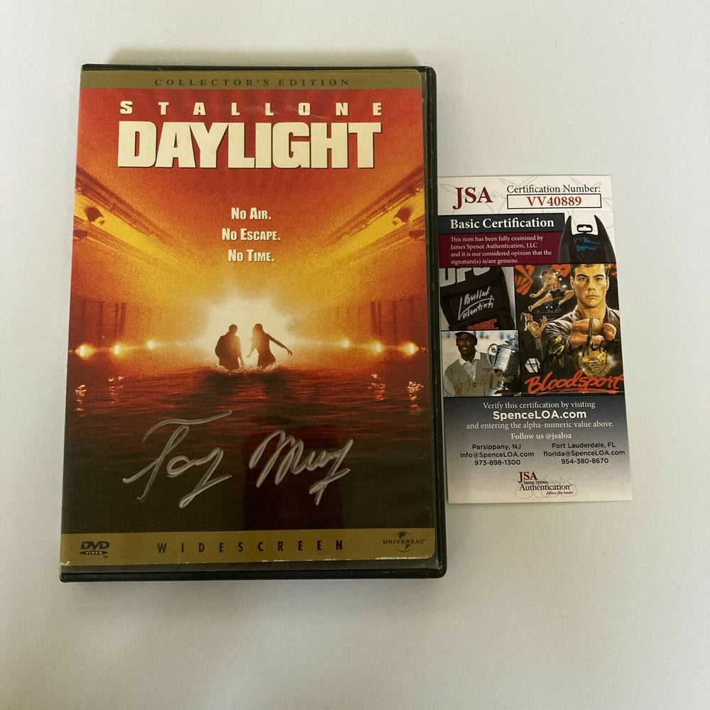 Tony Munafo Signed Stallone Daylight DVD Movie JSA COA
