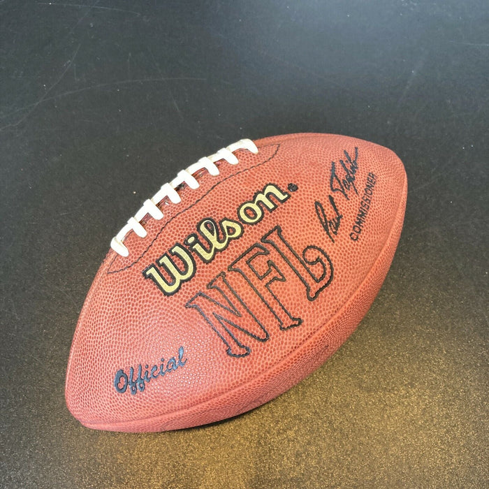 Jerome Bettis & Kordell Stewart Steelers Signed Wilson NFL Game Football JSA COA