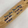 Duke Snider Signed Inscribed STAT Baseball Bat Reggie Jackson COA