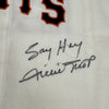Willie Mays "Say Hey" Signed Inscribed Mitchell & Ness Giants Jersey JSA COA