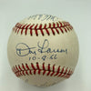 Sandy Koufax Perfect Game Pitchers Signed Baseball With Inscriptions