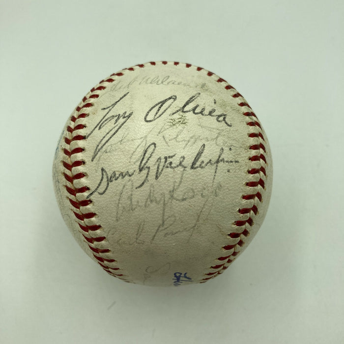 1965 Minnesota Twins American League Champs Team Signed Baseball JSA COA