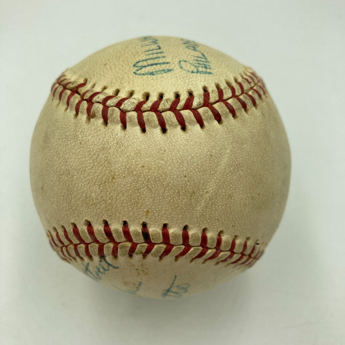 Lew Burdette 1960 No Hitter Signed Game Used National League Baseball JSA COA