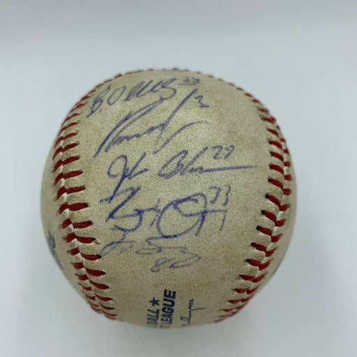 George Springer Pre Rookie 2013 Oklahoma City Redhawks Team Signed Baseball JSA