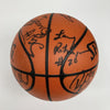 1993-94 Houston Rockets NBA Champs Team Signed Spalding NBA Basketball JSA COA