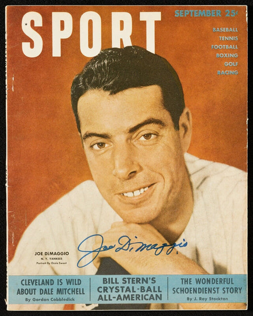 Joe DiMaggio Signed Vintage 1949 Sport Magazine With JSA COA
