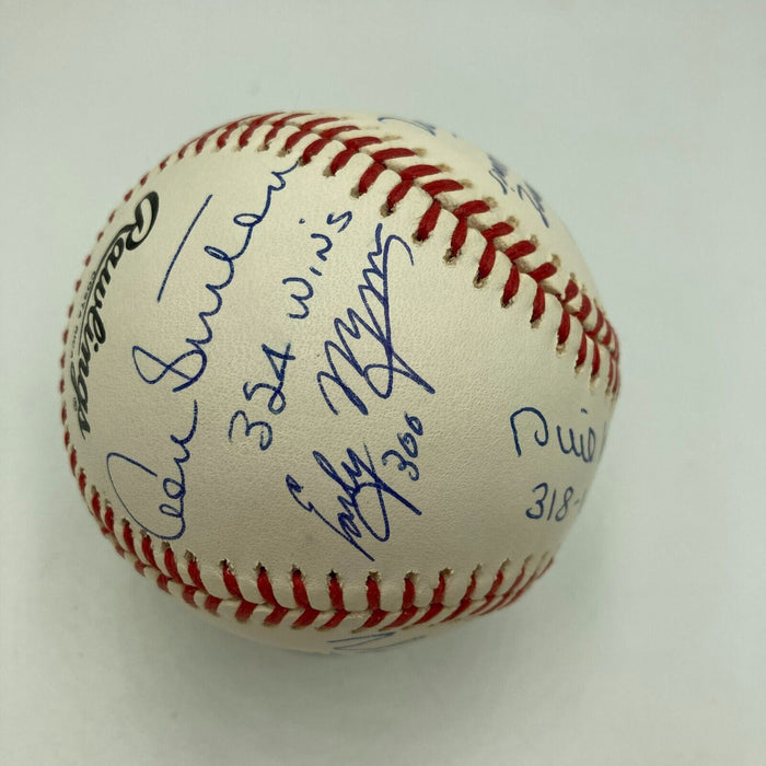 300 Win Club Signed Baseball With Inscriptions Nolan Ryan Tom Seaver JSA COA