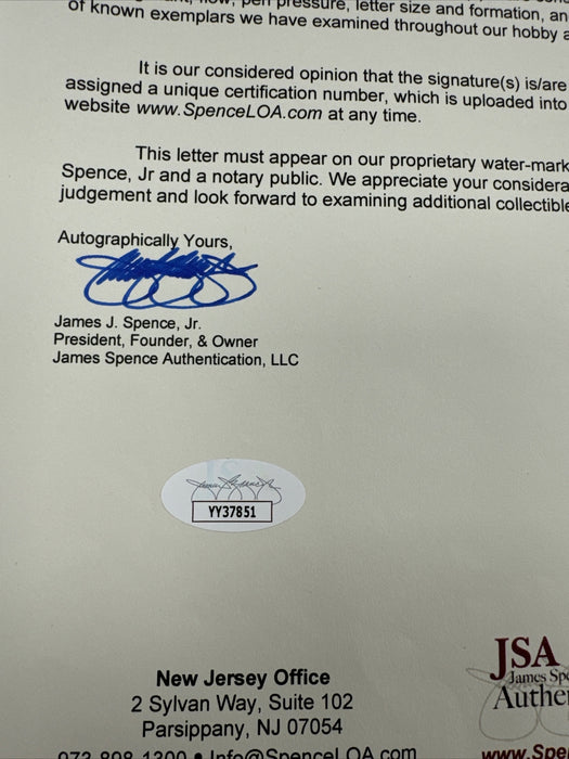 Wilt Chamberlain Signed Authentic 1966-67 Philadelphia Warriors Jersey JSA COA