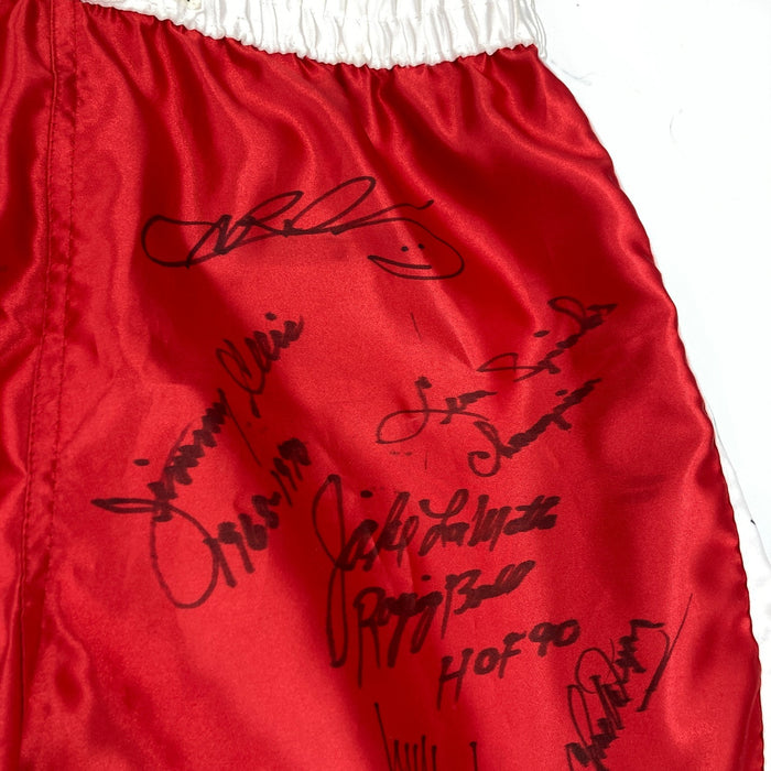 Muhammad Ali Boxing Legends Multi Signed  Everlast Trunks 26 Sigs Beckett COA