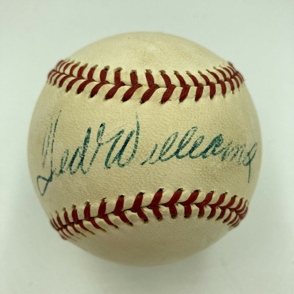 Ted Williams Signed Vintage Official American League Joe Cronin Baseball JSA COA