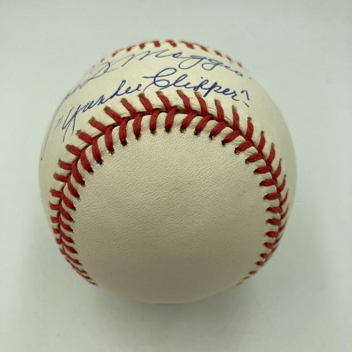 Mint Joe Dimaggio "Yankee Clipper" Signed American League Baseball #41/41 JSA