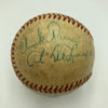 1961 World Series Umpires Signed Game Used Baseball JSA COA Yankees Reds