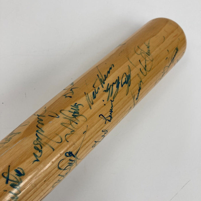 1988 Oakland Athletics American League Champions Team Signed Bat JSA COA