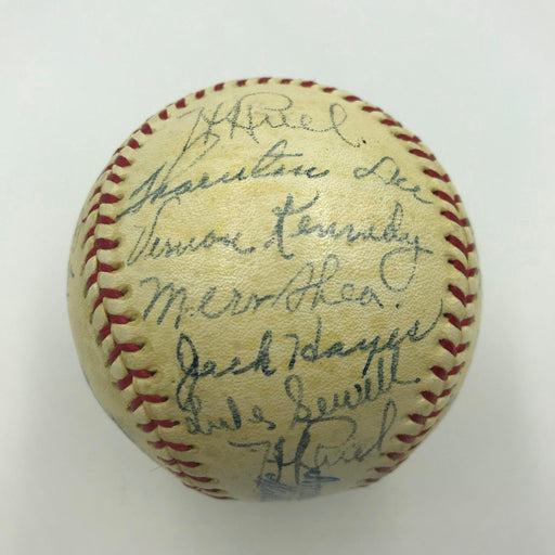 Beautiful 1937 Chicago White Sox Team Signed American League Baseball JSA COA