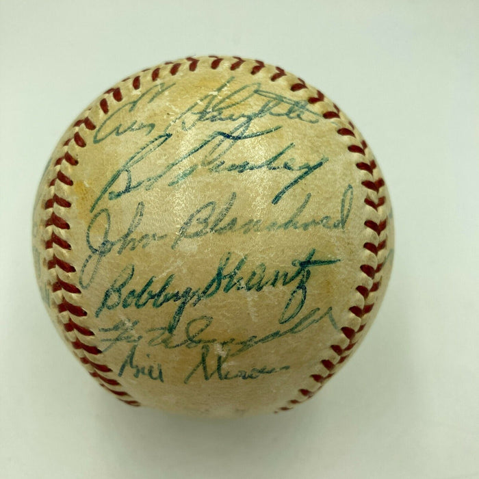 1959 New York Yankees Team Signed Baseball Mickey Mantle PSA DNA COA