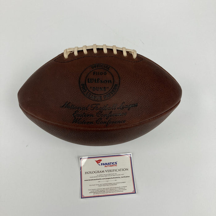 Len Dawson HOF 87 SB MVP Signed Heavily Inscribed STAT Football Fanatics COA