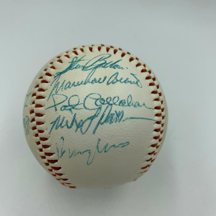 Don Mattingly Pre Rookie 1982 Columbus Clippers Team Signed Baseball PSA DNA COA