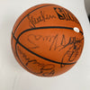 1997-98 Chicago Bulls NBA Champs Team Signed Game Basketball The Last Dance JSA