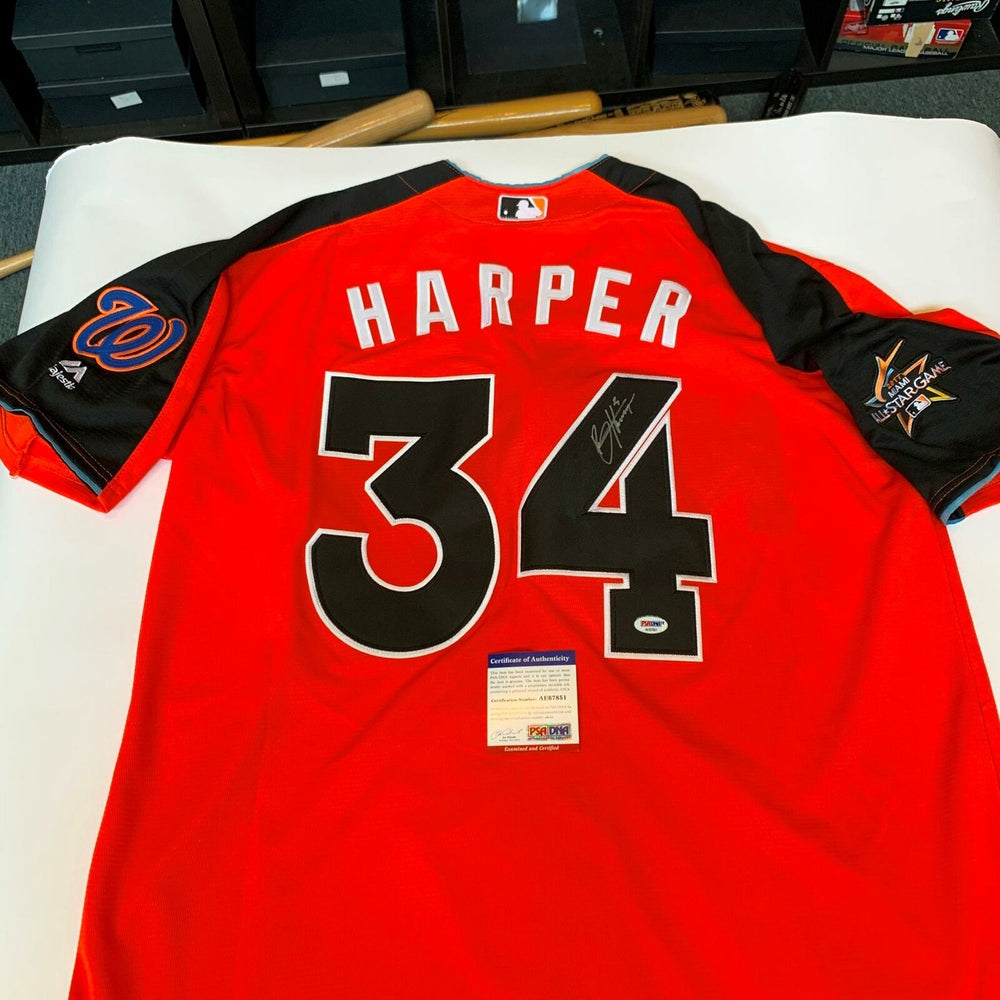 Bryce Harper Signed 2017 All Star Game Washington Nationals Jersey PSA DNA COA