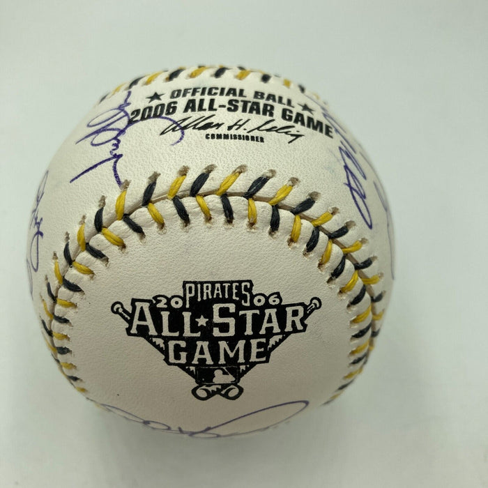 2006 All Star Game Team Signed Baseball Ichiro Suzuki Roy Halladay MLB Auth