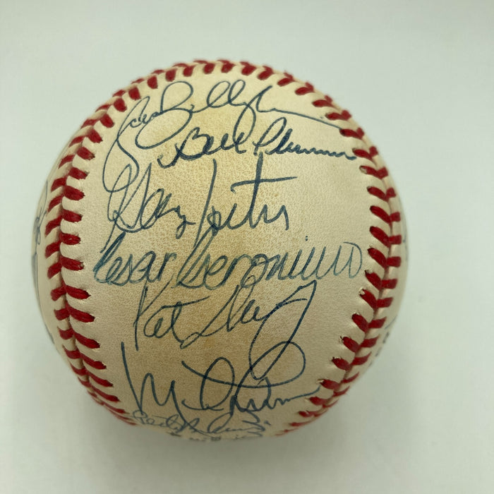 1975 Cincinnati Reds World Series Champs Team Signed Baseball PSA DNA COA