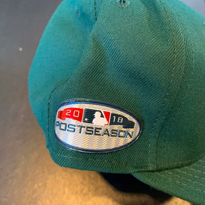 Bob Melvin Game Used Cap From 2018 Yankees A's Wild Card Postseason Game MLB