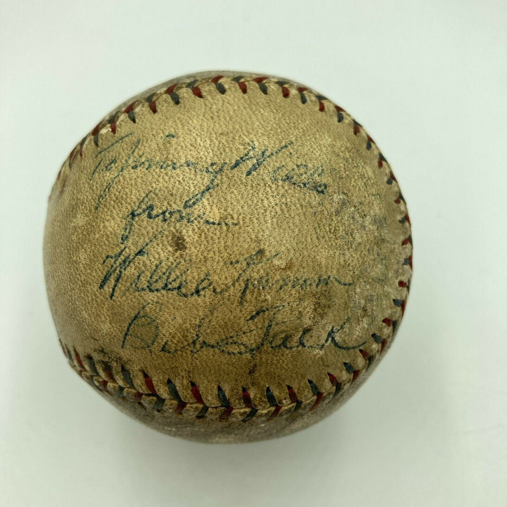 Bibb Falk & Willie Kamm Signed 1923 American League Game Used Baseball JSA COA