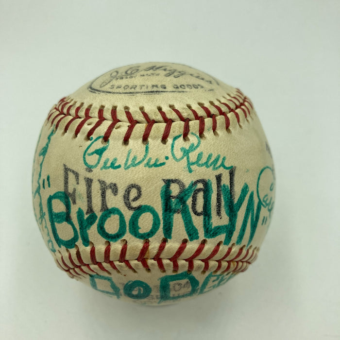 Jackie Robinson 1950 Brooklyn Dodgers Team Signed Baseball JSA COA