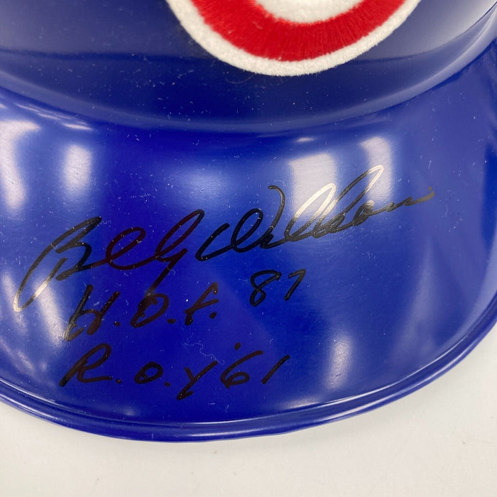 Billy Williams HOF 1987 ROY 1961 Signed Chicago Cubs Game Model Helmet Tristar