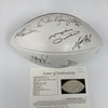 Walter Payton Chicago Bears Hall Of Fame Legends Multi Signed Football JSA COA