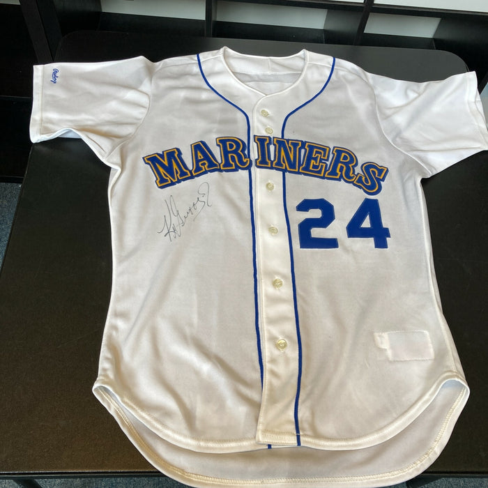 Ken Griffey Jr. Signed 1989 Seattle Mariners Rookie Game Model Jersey JSA COA