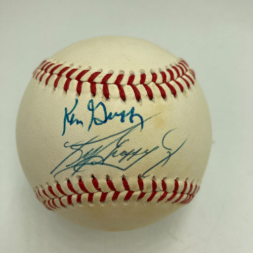 Ken Griffey Jr. & Ken Griffey Sr. Signed American League Baseball PSA DNA COA