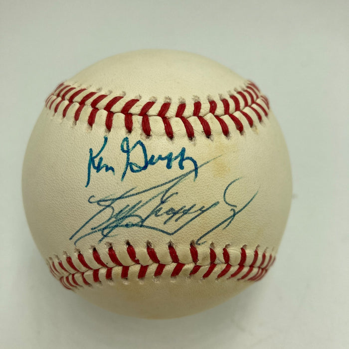 Ken Griffey Jr. & Ken Griffey Sr. Signed American League Baseball PSA DNA COA
