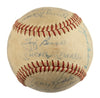 1961 Yankees World Series Champs Team Signed Baseball Mickey Mantle Maris JSA