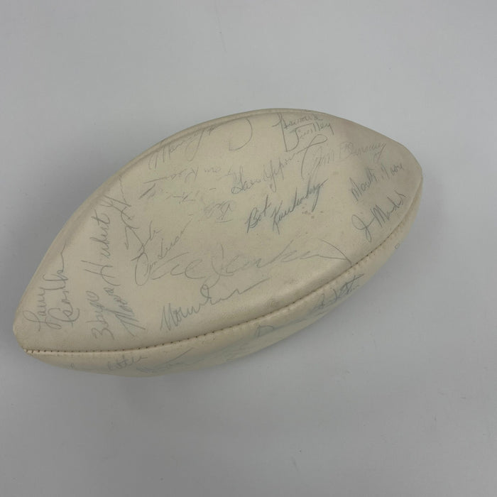 Vintage 1972 Miami Dolphins Super Bowl Champs Team Signed Football (36) JSA COA