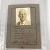 Fred Clarke Signed 1923 Mexico ID Baseball Hall Of Fame Dec. 1960 PSA DNA