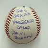 John Sterling Signed Heavily Inscribed STAT Baseball JSA COA RARE!