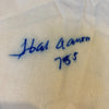 Hank Aaron 755 Home Runs Signed Authentic Milwaukee Braves Jersey JSA COA