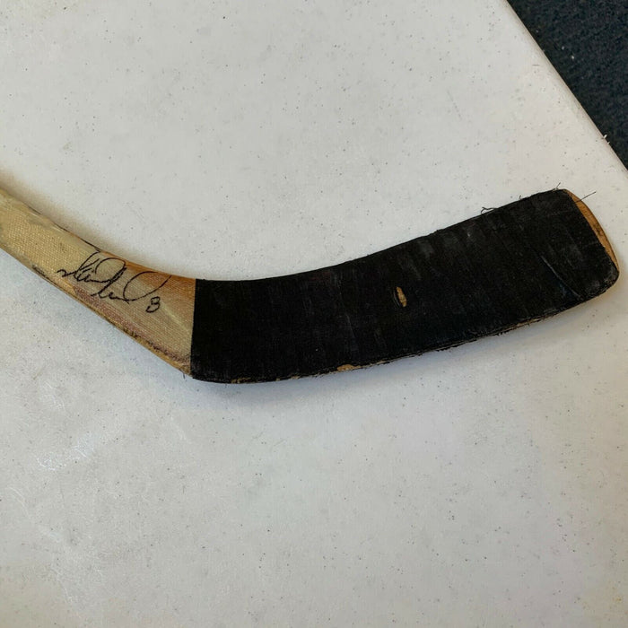 Mark Recchi Signed 1992 Game Used Canadian Hockey Stick JSA COA